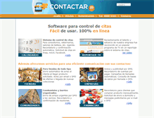 Tablet Screenshot of contactar.me